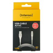 Polnilni kabel Intenso A315C,USB-C/USB-A, 1,5 m, max 20V/3A/60W, 480