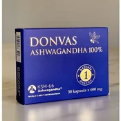 DONVAS® ASHWAGANDHA 100%, 30 kapsula x 600mg