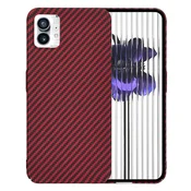 Trden TPU ovitek Techsuit Carbonite FiberShell za Nothing Phone (1) - red