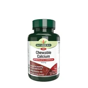Natures Aid - Žvečljivi kalcij 400 mg + vitamin D, 60 tablet