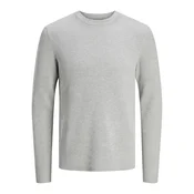 JACK & JONES Pulover JJEPerfect  svetlo siva