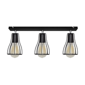 Reflektorska svjetiljka TUBE II 3xE27/60W/230V crna