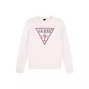 GUESS Majica  temno roza / črna / off-bela