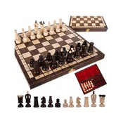 KRUZZEL premium lesen oblazinjen šah 31x31cm in lesene figure 00026038