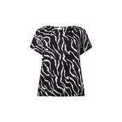 KAFFE CURVE Bluza Sonna Stanley kremna/črna