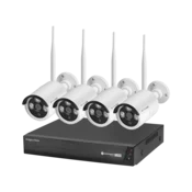 Set 4 brezžičnih videonadzornih kamer Wi-Fi s snemalnikom