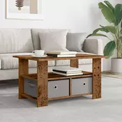 vidaXL Klubska miza Star les 77 x 55 x 42 cm Konstruiran les