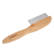kooa glavnik iz bambusa z obračajočimi zobci - D 21,5 x Š 5,5 cm