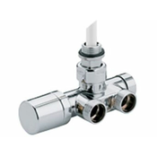 BIAL ventil s potopno cevko, kotni, ONE 1/2 TRV ANG VAL+BP CU/PEX 50 3/4 EK, krom 2800500105