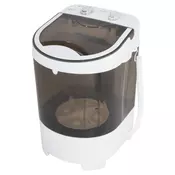 Adler AD 8056, 190 W, Maks. kapacitet 4 kg, Timer, Centrifuga, Bijelo-siva, Perilica rublja