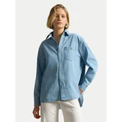 Polo Ralph Lauren Jeans srajca 211B17139001 Svetlo modra Oversize