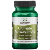 Swanson Ashwagandha Extract Ultimate KSM-66, 250 mg, 60 zeliščnih kapsul