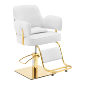 Salonska stolica s osloncem za noge - Ossett White