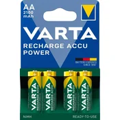Varta VARTA HR6 AA Accu Power 2100 mAh punjive baterije, 4 komada, Zelena