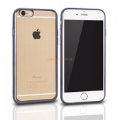Silikonski ovitek z okvirjem za Iphone 5, 5S, 5SE - temno siv