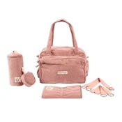Doomoo - Previjalna torba Fluffy, Corduroy Pink