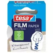 Ljepljiva traka, pisanje na njoj moguce, papir, 19 mm x 33 m, TESA Tesafilm, prozirna 59212-00000-00