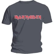 Iron Maiden Classic Logo Charcoal Grey M Majica