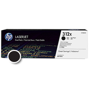 HP toner 312X dvojno pakiranje (CF380XD), črn