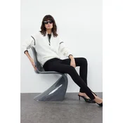 Trendyol Ecru Zippered Knitwear Sweater