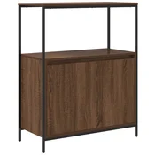 Vidaxl Kopalniška omarica s policami rjavega hrasta 76,5x35x95 cm