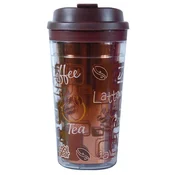 Cool Gear Šolja za poneti sa duplim zidom, 443 ml, Braon