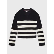Tommy Hilfiger Pulover Nautical KG0KG07078 D Mornarsko modra Regular Fit