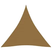 Vidaxl Senčno jadro 160 g/m2 taupe 4x4x4 m HDPE