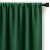 Temno zelena zavesa za delno zatemnitev 140x250 cm Carli – Restilo