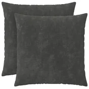 vidaXL Prevleka za blazino 2 pcs HEERLEN Antracit 70 x 70 cm