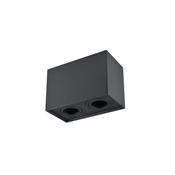 Stropni spot HADAR Q2 2xGU10/10W/230V crni