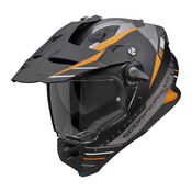 SCORPION  Adf-9000 Air Feat Matt Black / Silver / Orange