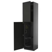 METOD Visoki element-ostava, Crnosiva/Nickebo boja antracita, mat, 60x60x240 cm