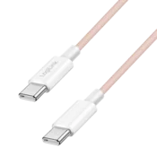Logilink USB 2.0 kabel tipa C/M – C/M, 480 Mbps, 60 W, najlon, ružicasta, 0,5 m