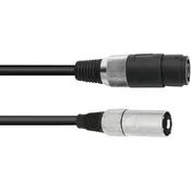 Omnitronic Omnitronic 30225590 XLR adapterski kabel [1x ženski konektor za zvočnike - 1x XLR vtič 3-polni] 1.00 m črna, (20428062)