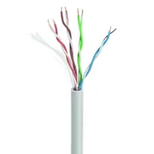 WIRETECH kabel UTP CAT5e, kruti, 300m, sivi