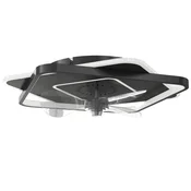Homestar Stropni ventilator z lučjo daljinski upravljalnik 53x125 cm črn
