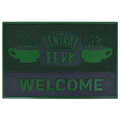 Friends Gumijasta preproga FRIENDS Door Mat (Central Perk Design) - uradno blago, črna/zelena, 40 cm x 60 cm, (21240995)