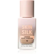 Makeup Revolution Skin Silk Serum Foundation lahki tekoči puder s posvetlitvenim učinkom odtenek F6 23 ml