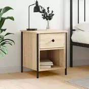 Vidaxl vidaXL Nočna omarica, hrast sonoma, 40x42x50 cm, material na osnovi lesa