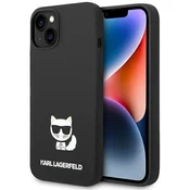 Karl Lagerfeld Karl Lagerfeld ovitek za iPhone 14 Plus (6,7) Silicone Choupette Body, črn