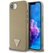 1 to 3 Guess Ovitek Zrnat Trikotnik Za Magsafe Za Iphone 16E Z Visoko Zaščito