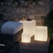 Paulmann Plug & Shine LED dekorativna luč Cube 30 cm - Sodobni - bela - Plastika