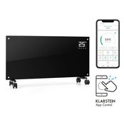 Klarstein Bornholm Smart, konvekcijski grelec, 2000 W, WiFi, LED zaslon, časovnik, IP24, črna