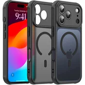 Overboard Ovitek za iPhone 17 Pro, pripravljen za MagSafe, mat z zaščito kamere, črn