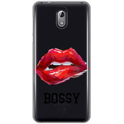 Ovitek Print za Nokia 3 My Print Cover, Bossy, rdeča in črna