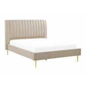 Postelja Berwyn 1006 (Beige) Zakonske, Svetlo rjava, 140x200, Blago, Posteljno dno, 162x225x124cm