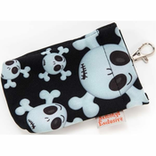 Velcro žep za vrečko Skull black