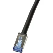 LOGILINK LogiLink CQ7123S RJ45 omrežni kabel\, Patch kabel CAT 6a S/FTP 30.00 m črna zaščiten\, UV odporen\, odporen na olje in abrazijo 1 kos, (20424209)