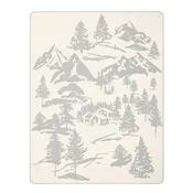 Lesnina ODEJA Alpine Collection 2026 150/200 cm krem barve, svetlo siva
